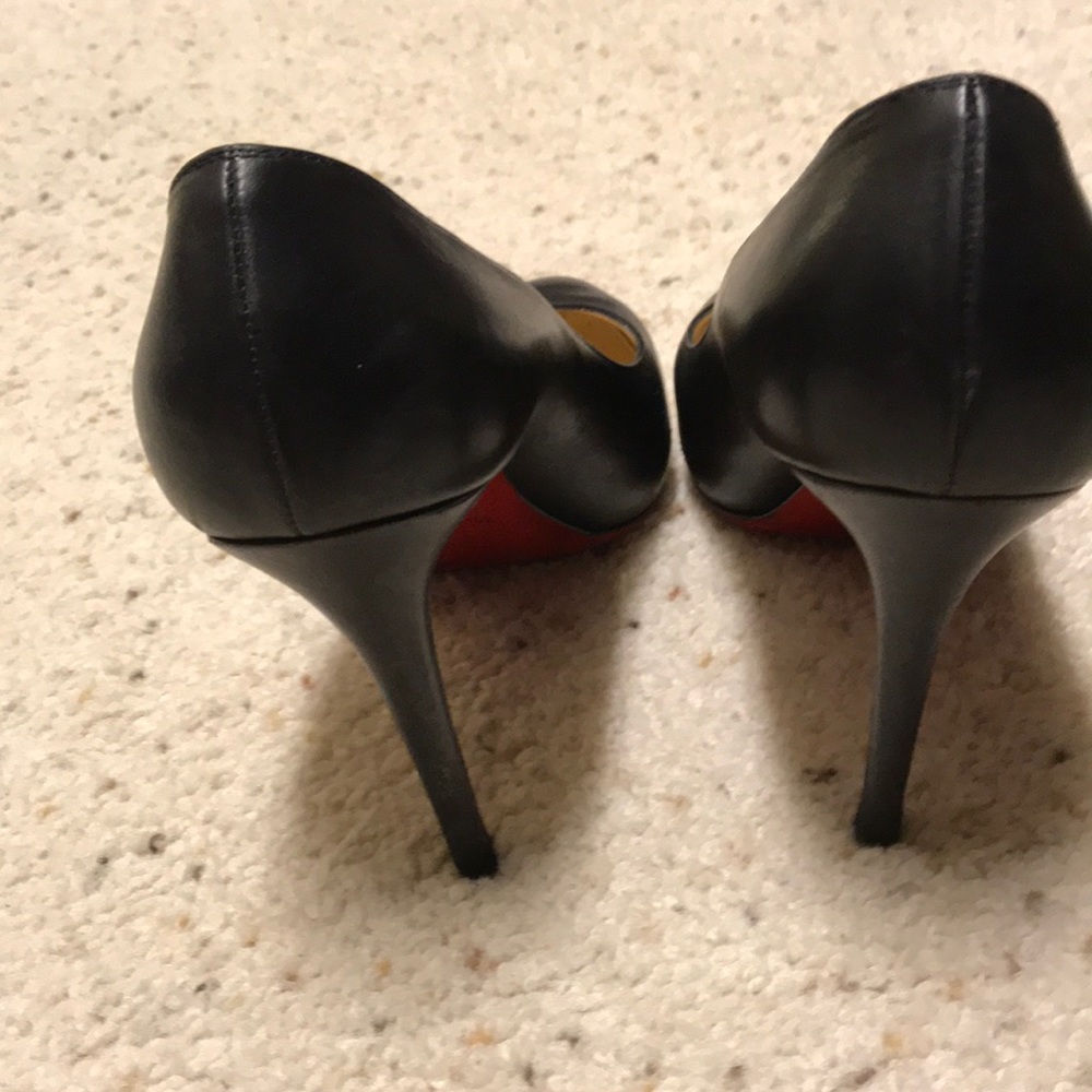 Classic black leather Louboutins